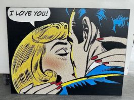 Bild auf Holzplatte (80 x 59 cm) Roy Lichtenstein
