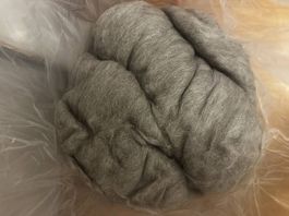 Alpaka-Wolle grau ca. 2 kg