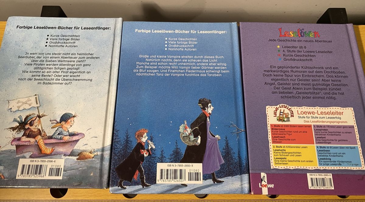 Libri: 3 Leselöwen Bücher: Seeräuber, Vampire, Geister – Usato da Volketswil venduto da Ahot 2