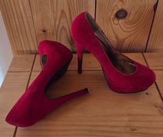 Pumps /High Heels Poledance/Plateau,dunkelrot,Gr.37,NEU
