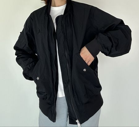 Bomberjacke schwarz Grösse M