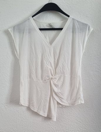 Shirt Top T-Shirt weiss Gr. S