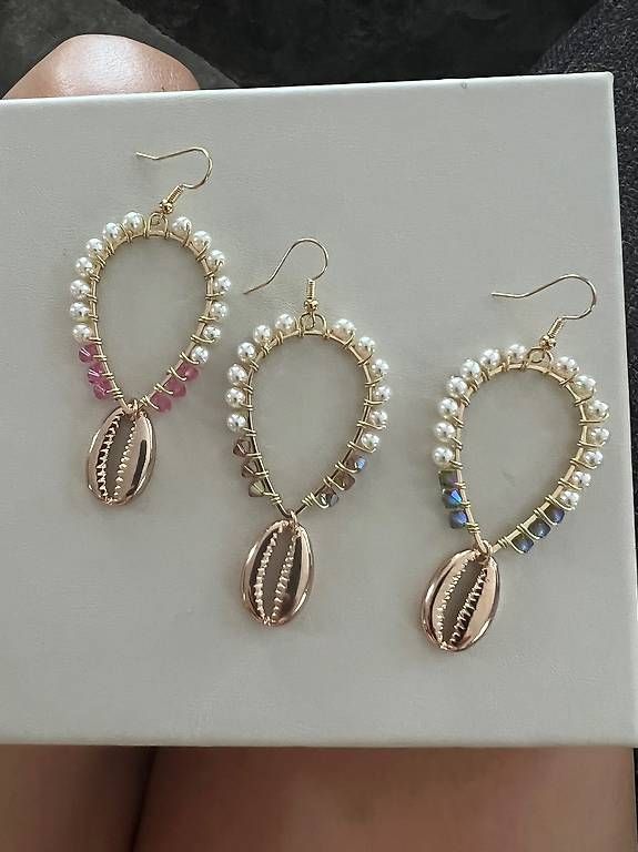 Orecchini pendenti & Orecchini a lobo: Schöne Ohrringe mit glitzernde Swarovski Perlen  – Usato da Buchs SG venduto da jco_st8t 1