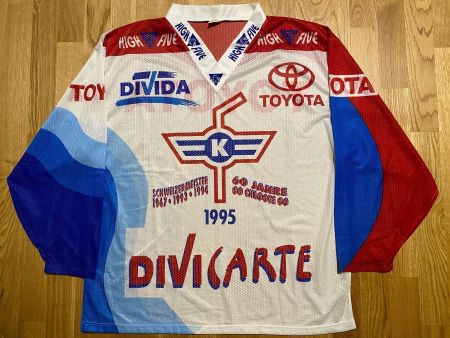 ORIGINAL EHC KLOTEN 60 JAHRE TRIKOT MAILLOT FLYERS HOCKEY XL