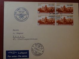 13.VII.43., PRO AERO, 30 JAHRE ALPENFLUG NACH BASEL, ERSTTAG