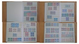 Schweizer Briefmarkensammlung 4er-Blöcke ab 1948