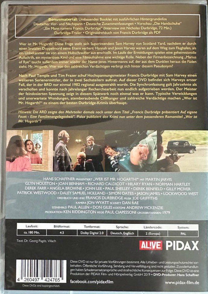 Tutti i DVDs: DVD-Klassiker: Wer ist Mr. Hogarth? 2 DVDs – Usato da Beringen venduto da Mantafisch1 1