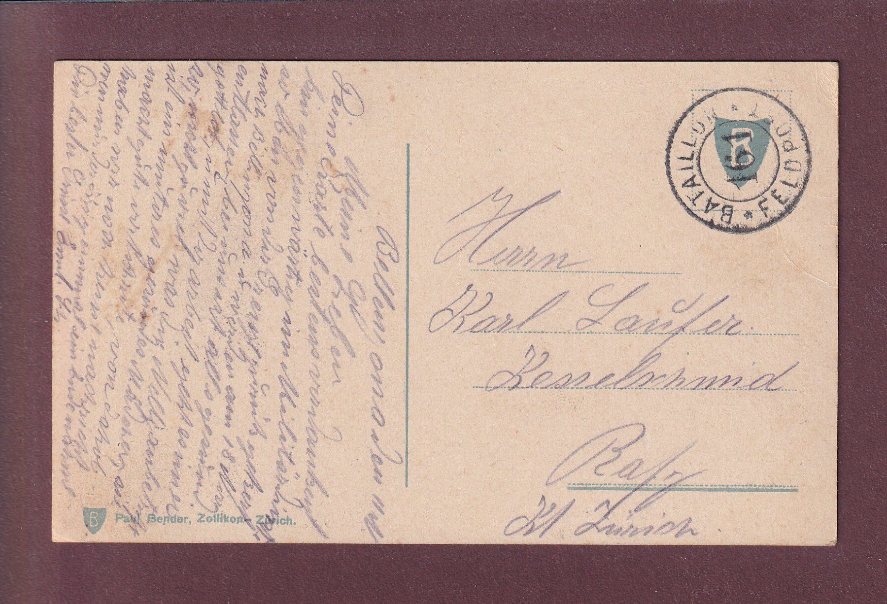 Cartes postales: BELLINZONA e dintorni - Feldpost – D'occasion à Pully par nicecards 1