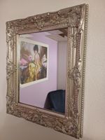Vintage Spiegel mit edlem Rahmen, Silber-Look