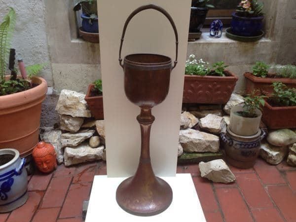 Portabottiglie: Selten Weinständer Blumenständer Kupfer – Usato da Schaffhausen venduto da vintageville