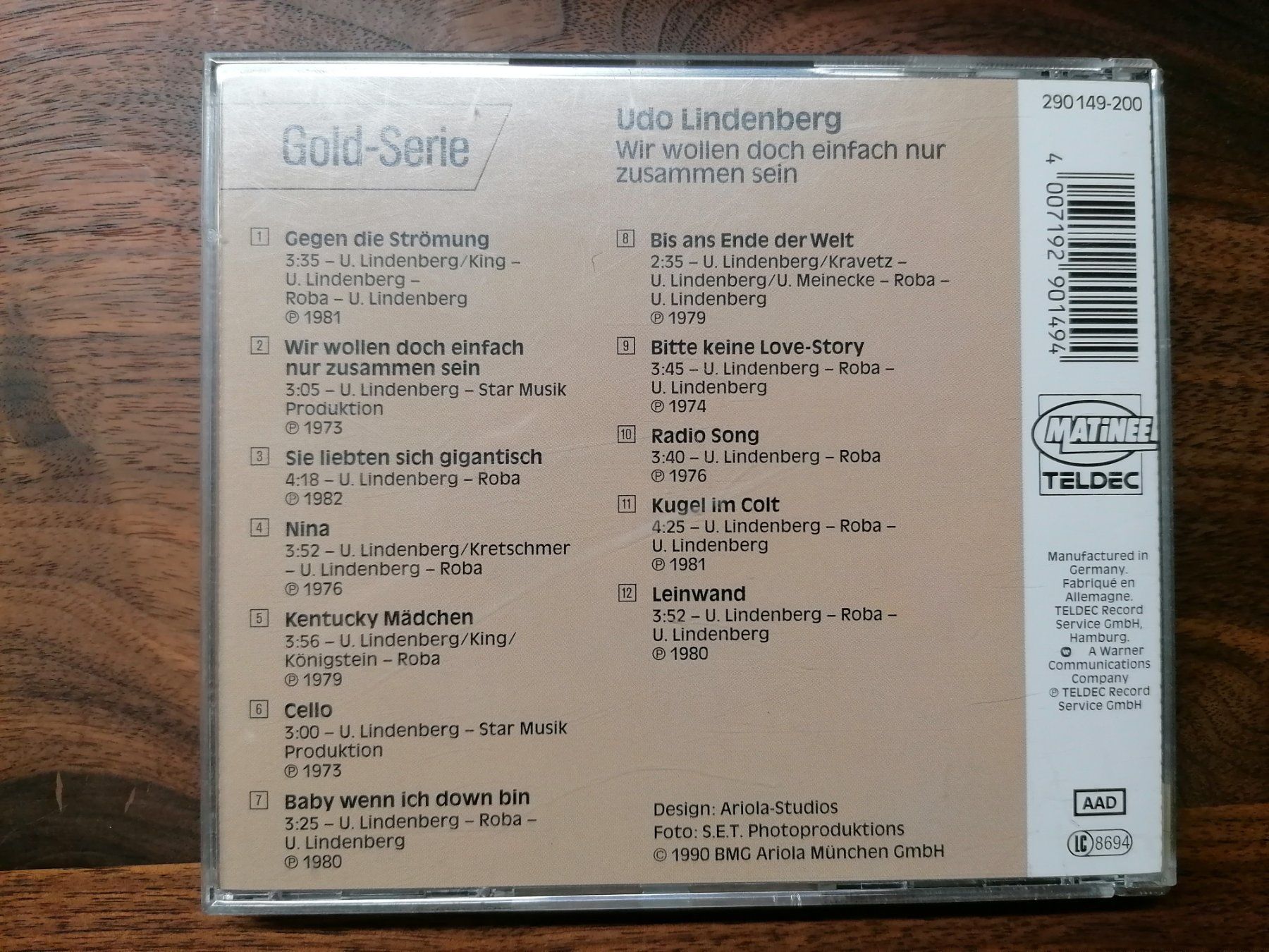 CD: Udo Lindenberg - Gold-Serie CD - Kult Hits – Usato da Büttikon AG venduto da Amineah 1