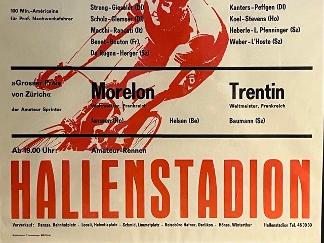 Foto & Immagini: Originalplakat Velorennen Hallenstadion 1966 – Usato da Zürich venduto da Lager_Zeughaus 2