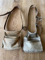 2x Echtleder Werkzeugtaschen Handwerker Landwirtschaft