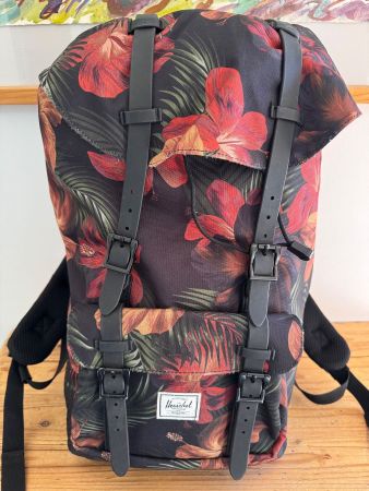 HERSCHEL - LITTLE AMERICA MID Rucksack tropical hibiscus NEU