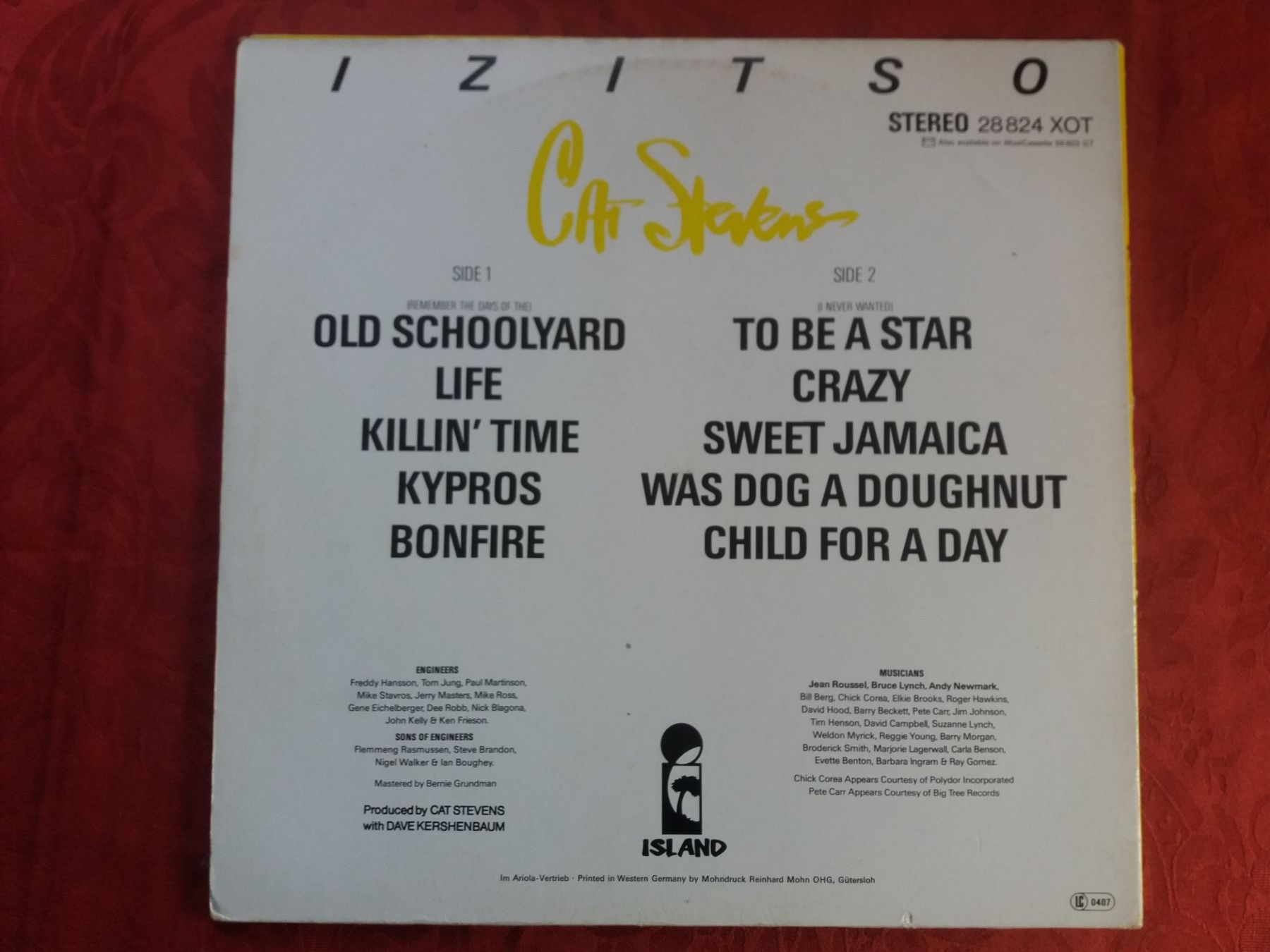 Dischi in vinile: LP (Cat Stevens) Izitso – Usato da Meyrin venduto da toutatis 1