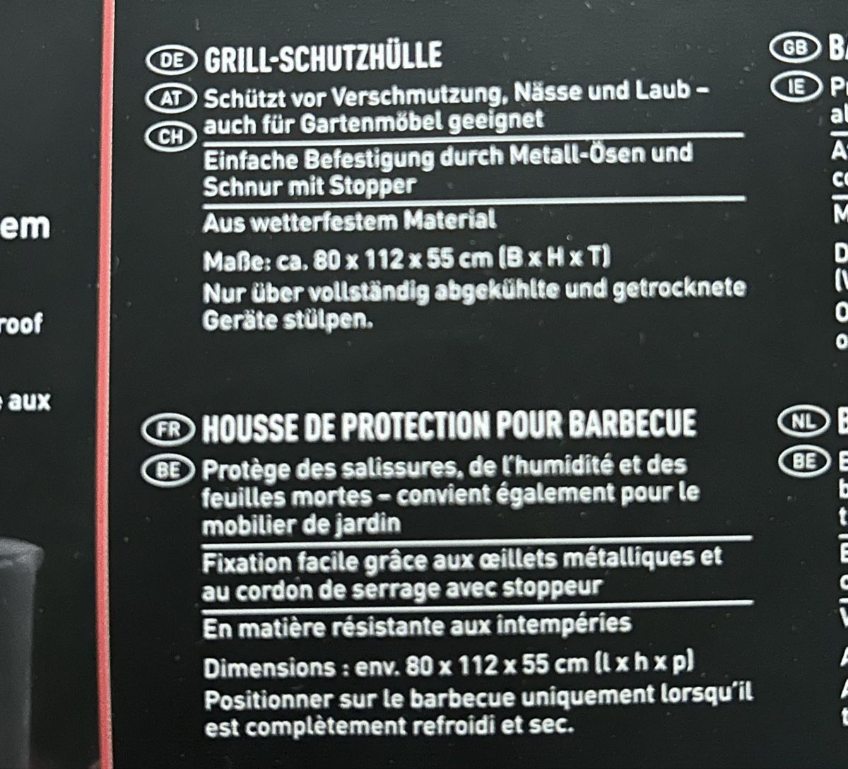 Altro: Grill-Schutzhülle 80x112x55cm – Nuovo (secondo la descrizione) da Itingen venduto da ella308874 2