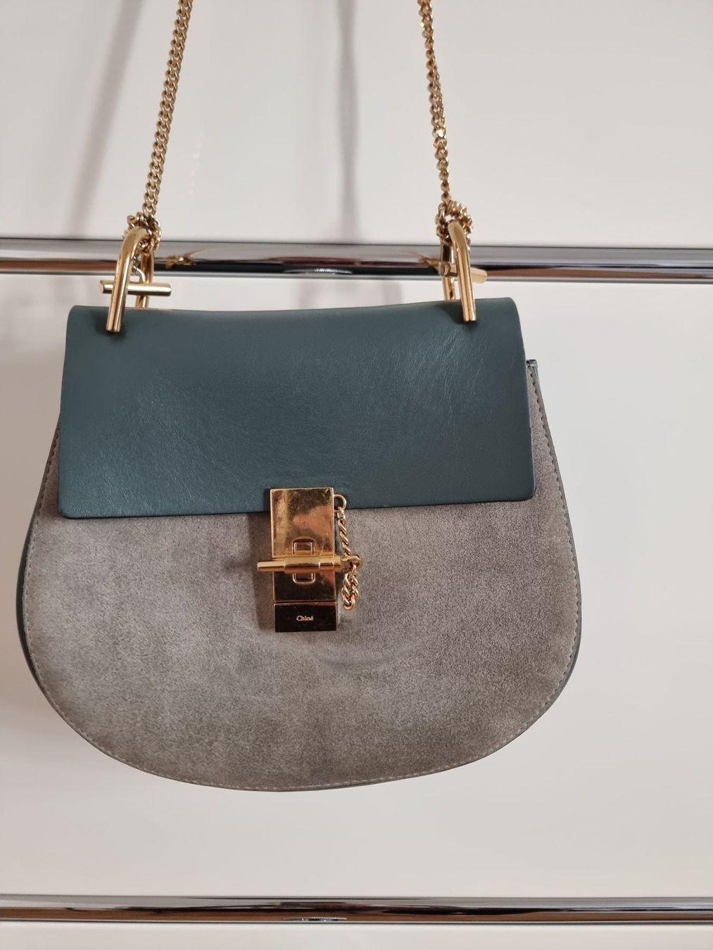 Chloé Borse da donna: Chloé - Drew Bag in Cloudy Blue – Usato da Zürich venduto da Nala2811 1