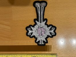 Ghost BC PapaEmeritus Grucifix Cross Patch Aufnäher Metal 12