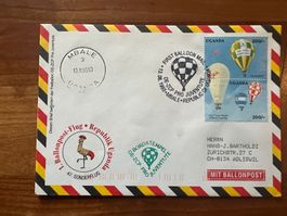 Ballonpost Uganda Brief 1993  Luxus  (V61)