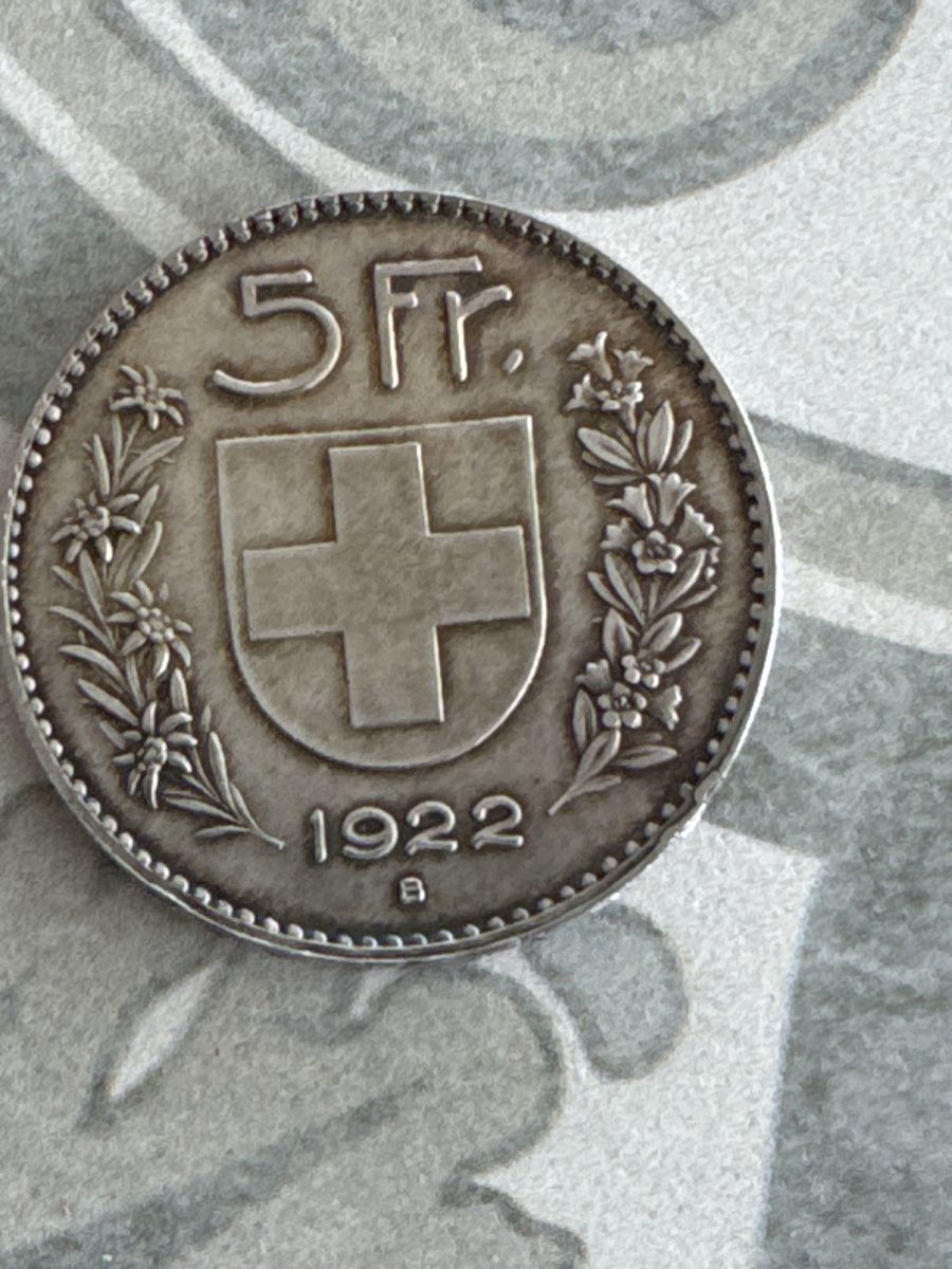 Alle Münzen: 5 Franken 1922 – Gebraucht aus Bern von Daniel-wyss