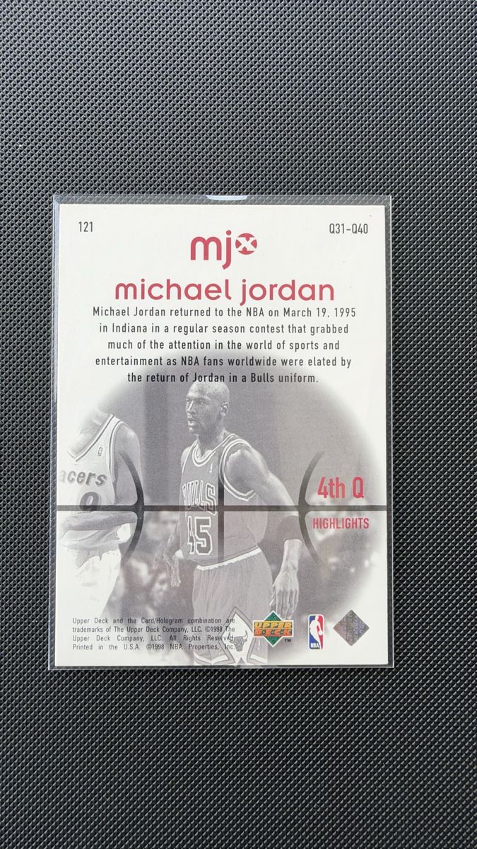 Nba Cartes à collectionner: Michael Jordan Upper Deck 1995 Nummer 121 – D'occasion à Affoltern am Albis par mr_choppa 1