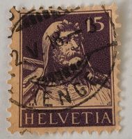 Nr.128 mit Vollstempel Tellbrustbild   