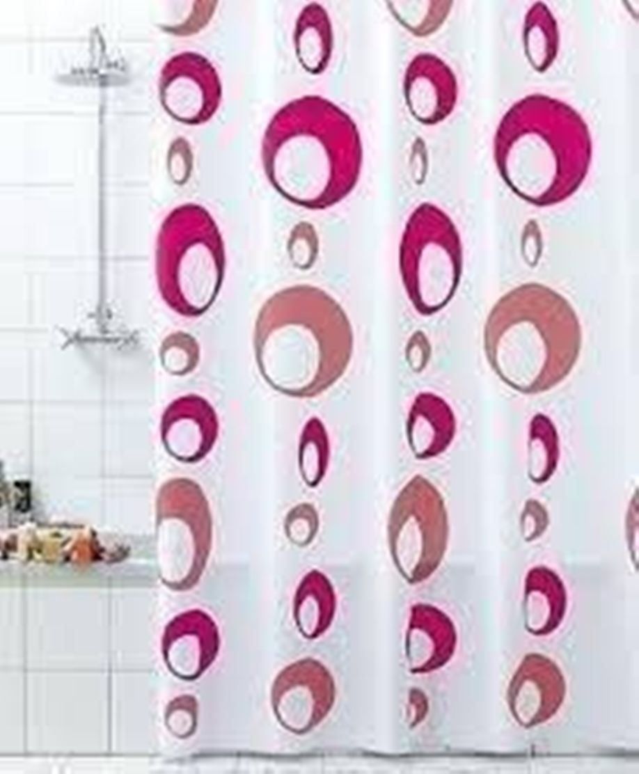 Tende: Duschvorhang-BOLLE ROSA -120 X 200 CM – Nuovo e nell'imballaggio originale da Rupperswil venduto da big-one-sale
