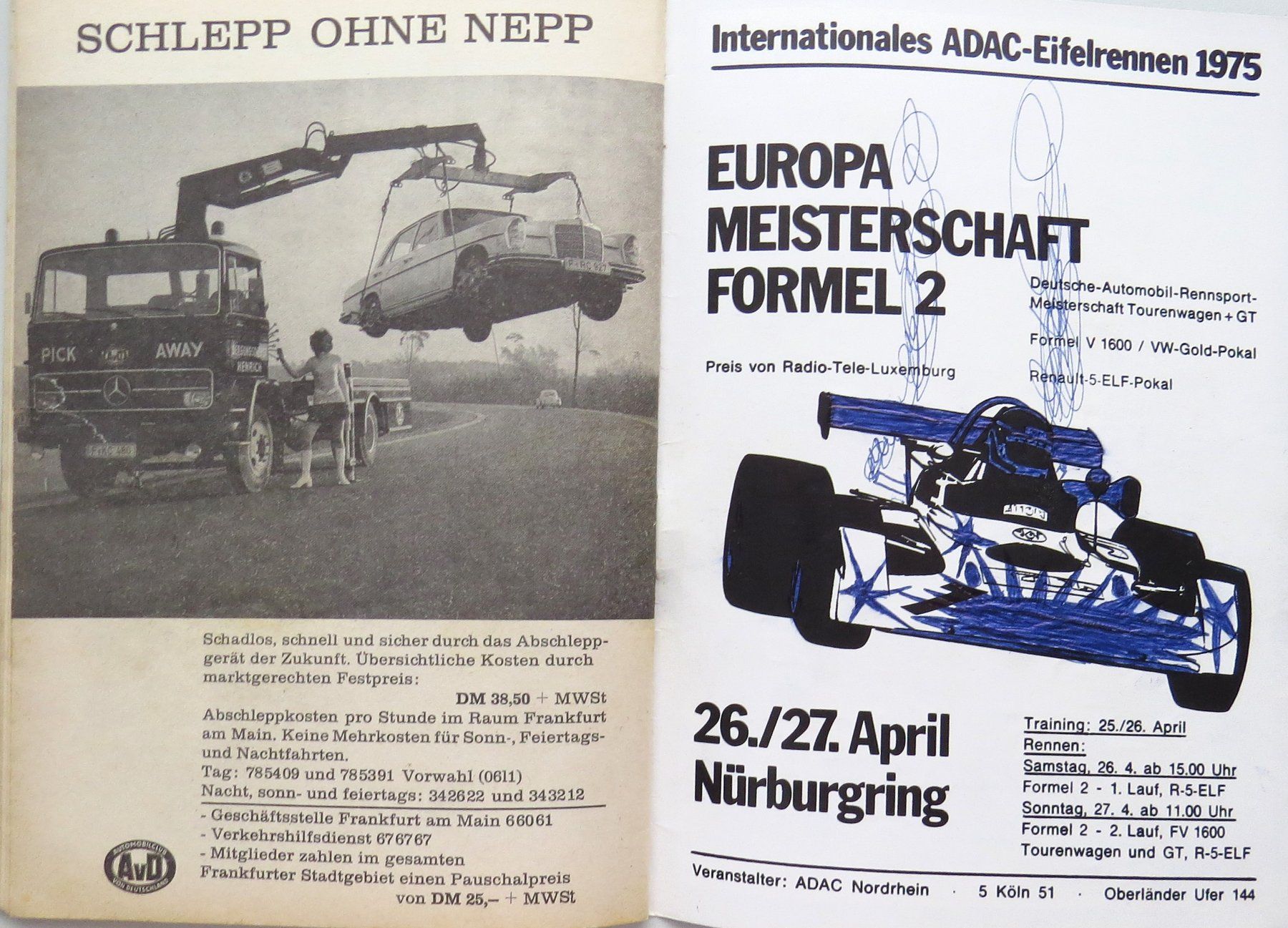 Documenti: Programm Jim Clark Rennen Hockenheim von 1975 – Usato da Ettingen venduto da campione_1 3