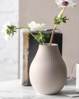 Villory&Boch Vase COLLIER in Beige H20.5cm NP65