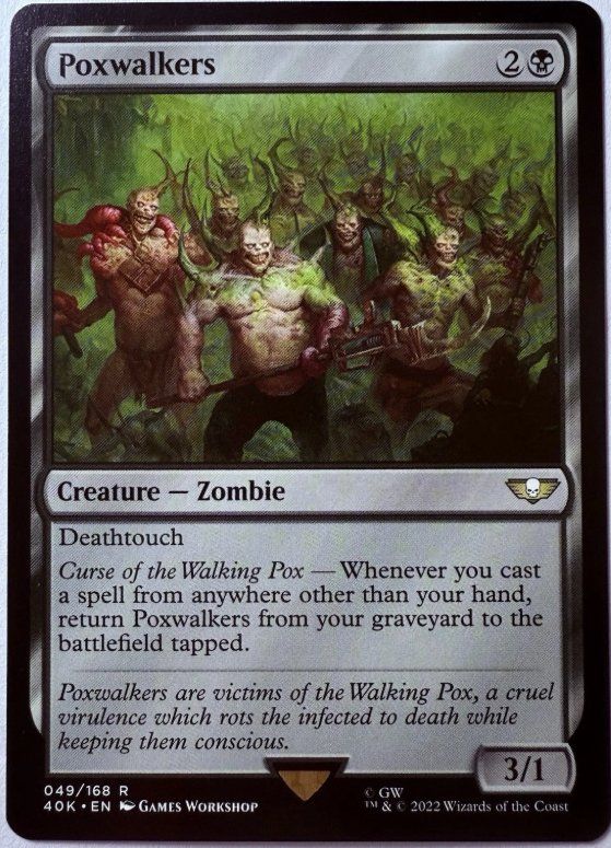 Magic The Gathering Carte collezionabili: Poxwalkers - Warhammer 40,000 - MtG - EN – Usato da Bolligen venduto da Gurkenfeld
