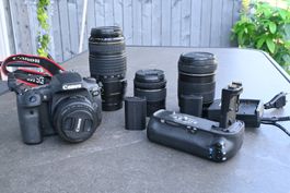 Canon EOS 90D+ 18-55mm + 18-135 IS + 70-300 + 50mm f/1.8