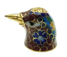 Fingerhut - Cloisonne Vogelkopf (0002)