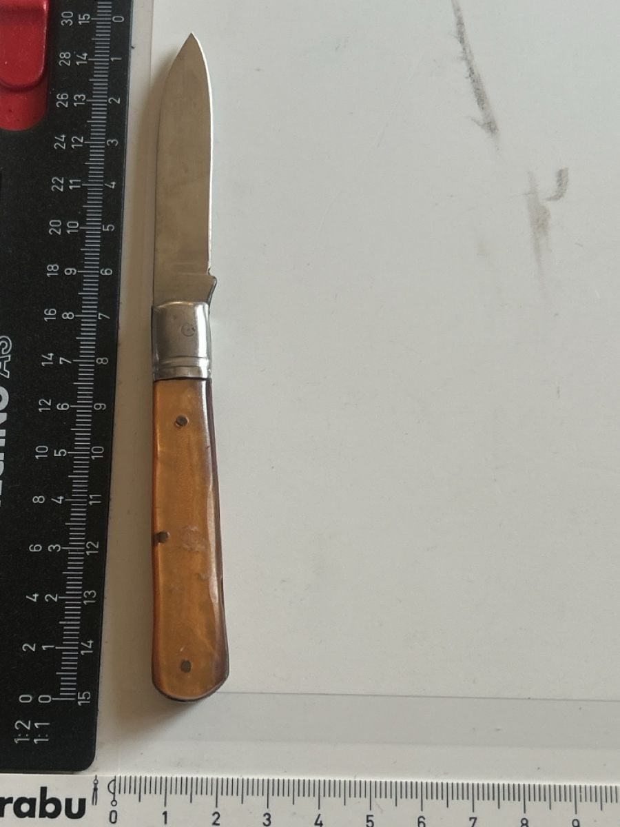 Coltelli tascabile: Taschenmesser mit braunem Griff (S34) – Usato da Neuenhof venduto da SchnaeppliAllerlei 1