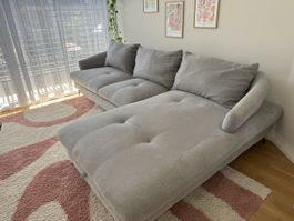 Ecksofa grau - ausziehbar