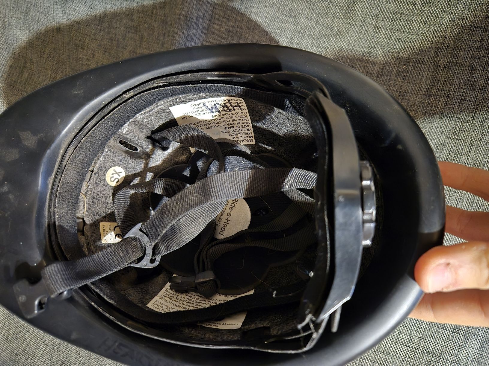 Caschi: Ride-a-Head Reithelm XS – Usato da Meggen venduto da Orrinka20 2