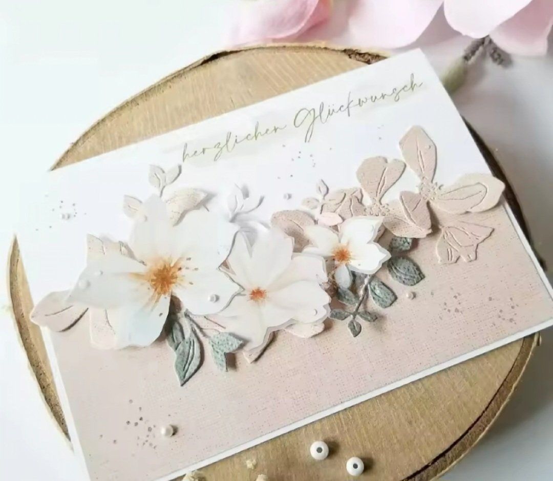 Sciablone: Stanzschablone Nr.1019, Zweige und Blumen – Nuovo e nell'imballaggio originale da Gretzenbach venduto da Fliegepilz56 3