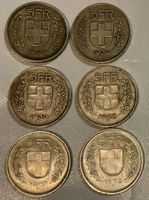 5 Franken x 6 Silber