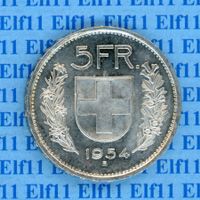 CHF___5.00 1954 unz-stgl 5 Franken