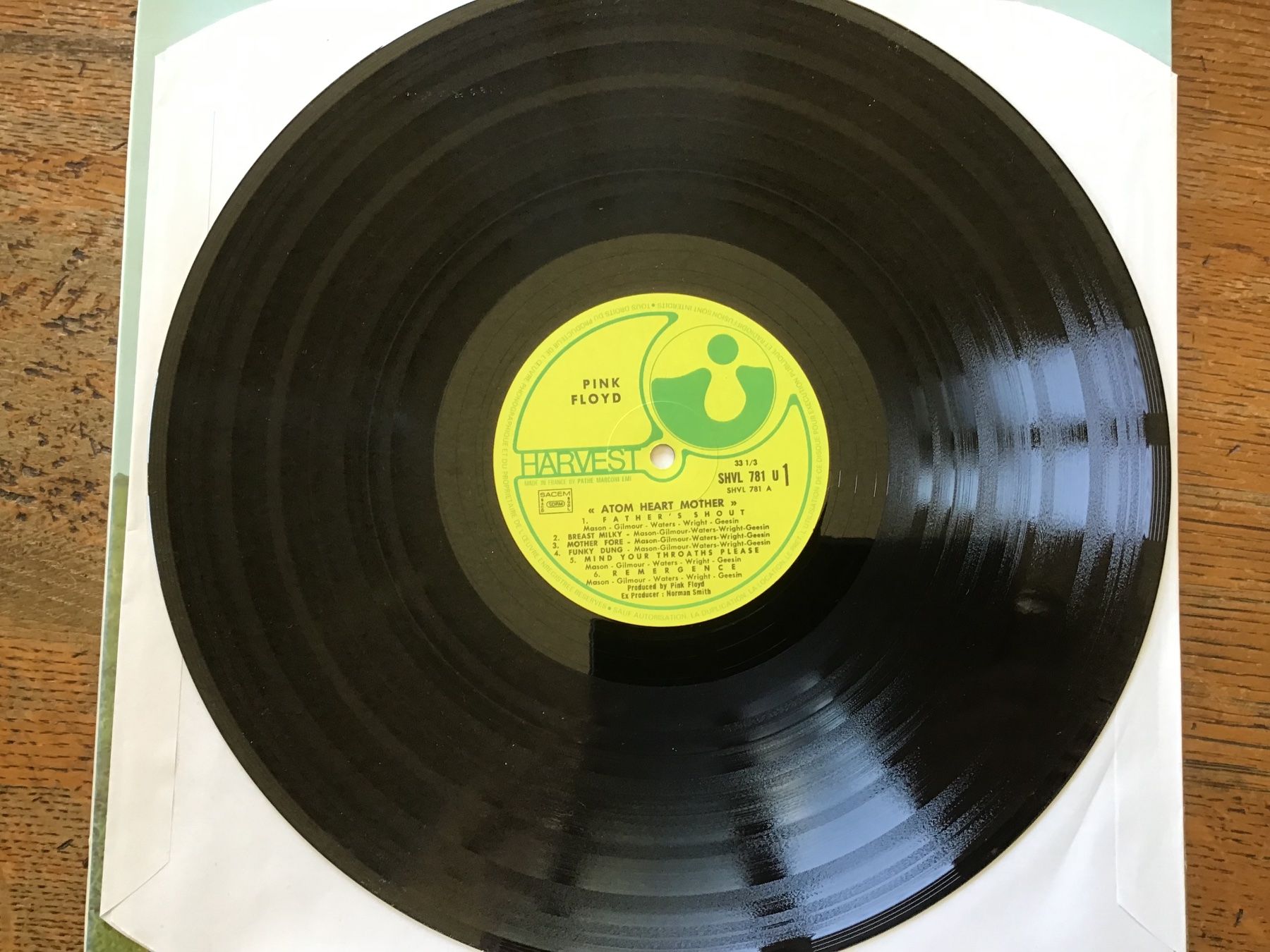 Vinyles: LP Pink Floyd « Atom Heart Mother » – D'occasion à Fully par Ruby97 2