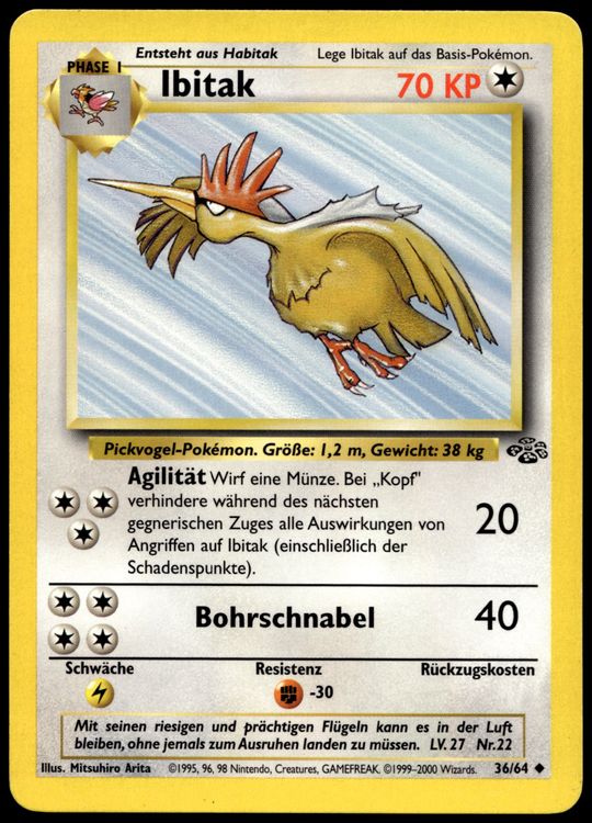 Ibitak 36/64 Pokémon Jungle (Neu (gemäss Beschreibung)) in Uster für ...
