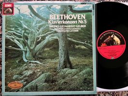 Beethoven Klavierkonzert Nr. 5 B.L. Gelber LP GEWASCHEN TOP