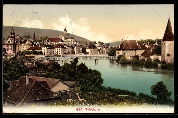 Ansichtskarten: Solothurn, Stadtansicht mit Aare und Br – Gebraucht aus Berlin von bartko-reher