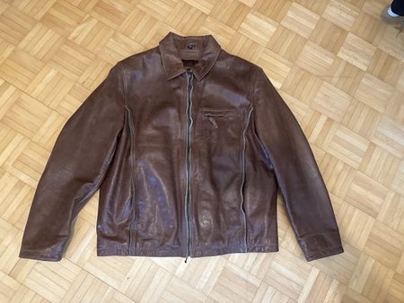 Braune Herren Lederjacke Gr. 54 - Top Zustand!
