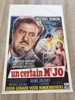 Affiche cinéma Belge "Un certain Monsieur Jo" Michel Simon 1