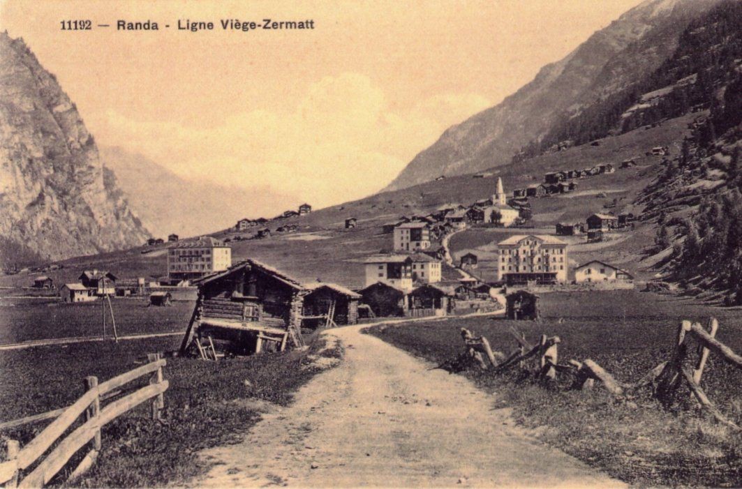 Cartes postales: Randa   VS   im Mattertal – D'occasion à Brig par Valcards54