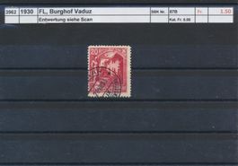 1930 FL, "Burghof Vaduz - 20 Rp.", gestempelt