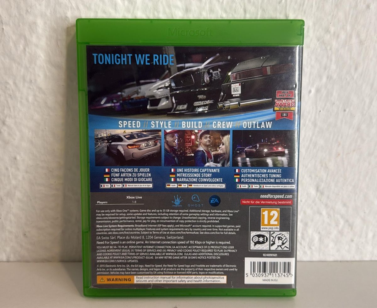Microsoft Giochi: Need for Speed - Xbox One Game - Fast Paced Racing! – Usato da Ehrendingen venduto da bubulence 1