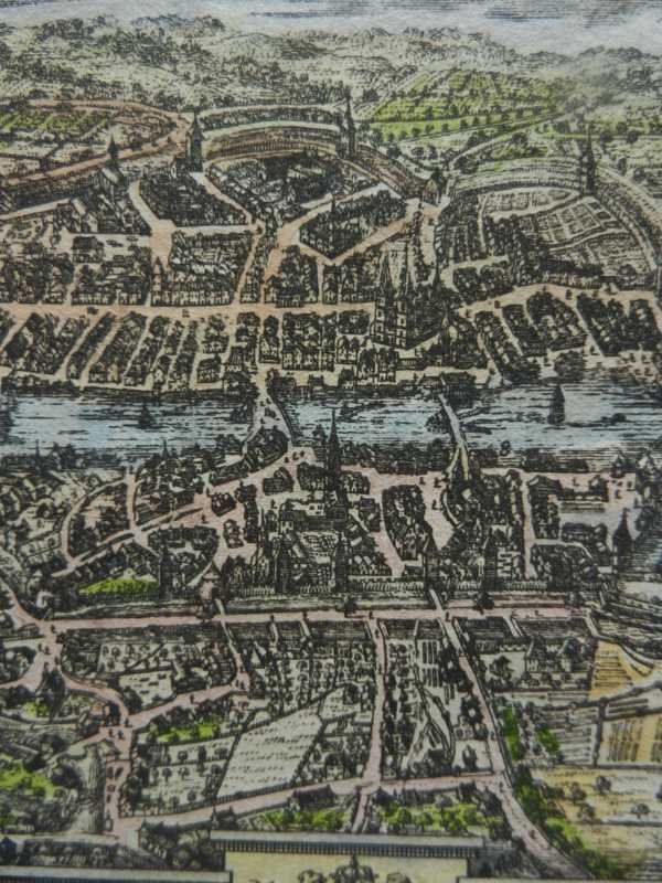 Stiche: Zürich kolorierter Kupferstich – Gebraucht aus Risch von Rischli15 6
