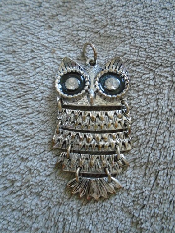 Eulen Krawattennadel 5,3cm - Bicolor Krawattenklammer Made In Germany