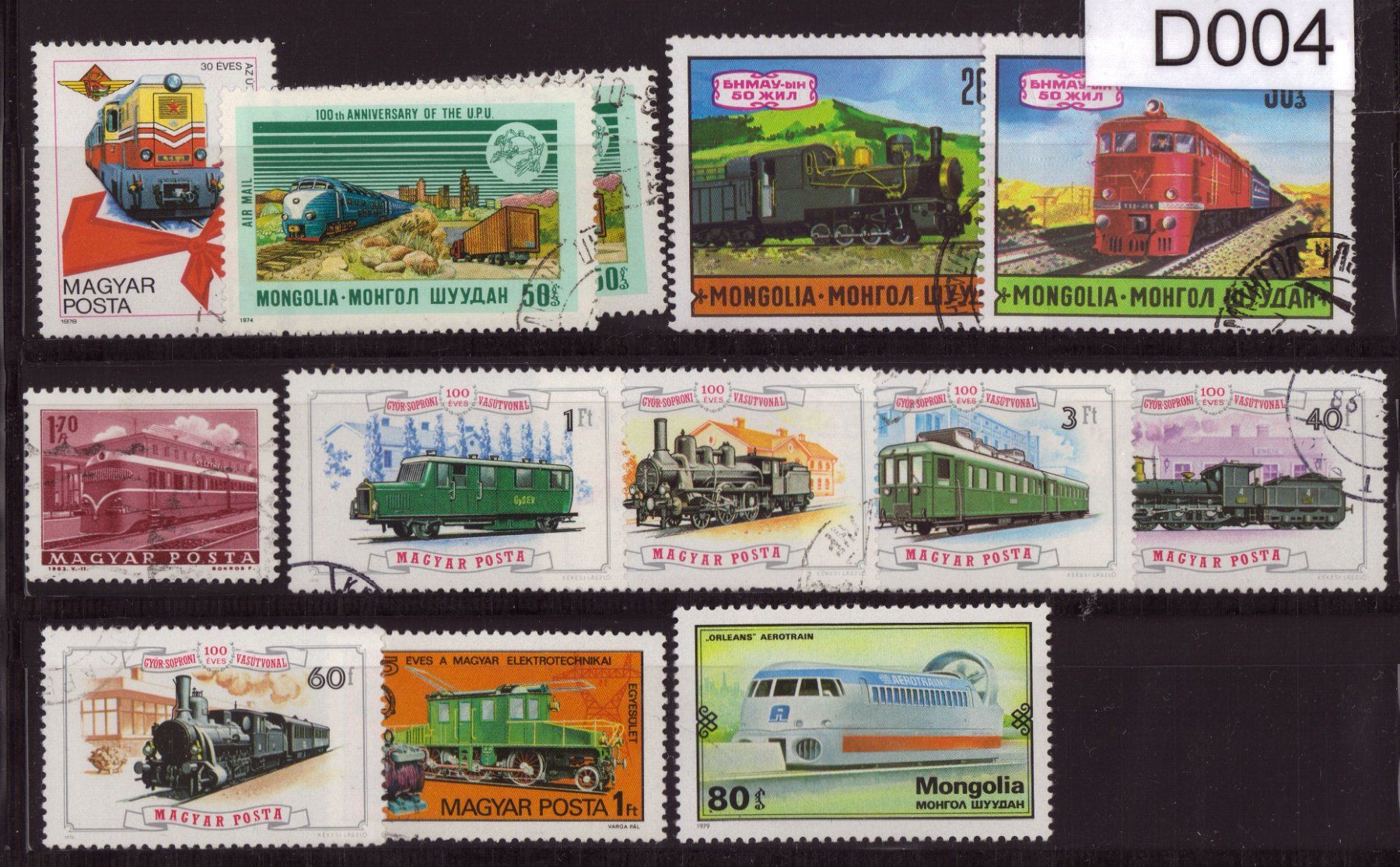 Alle Briefmarken: Motiv Briefmarken Bahn_Eisenbahn – Gebraucht aus Eggersriet von stamp303
